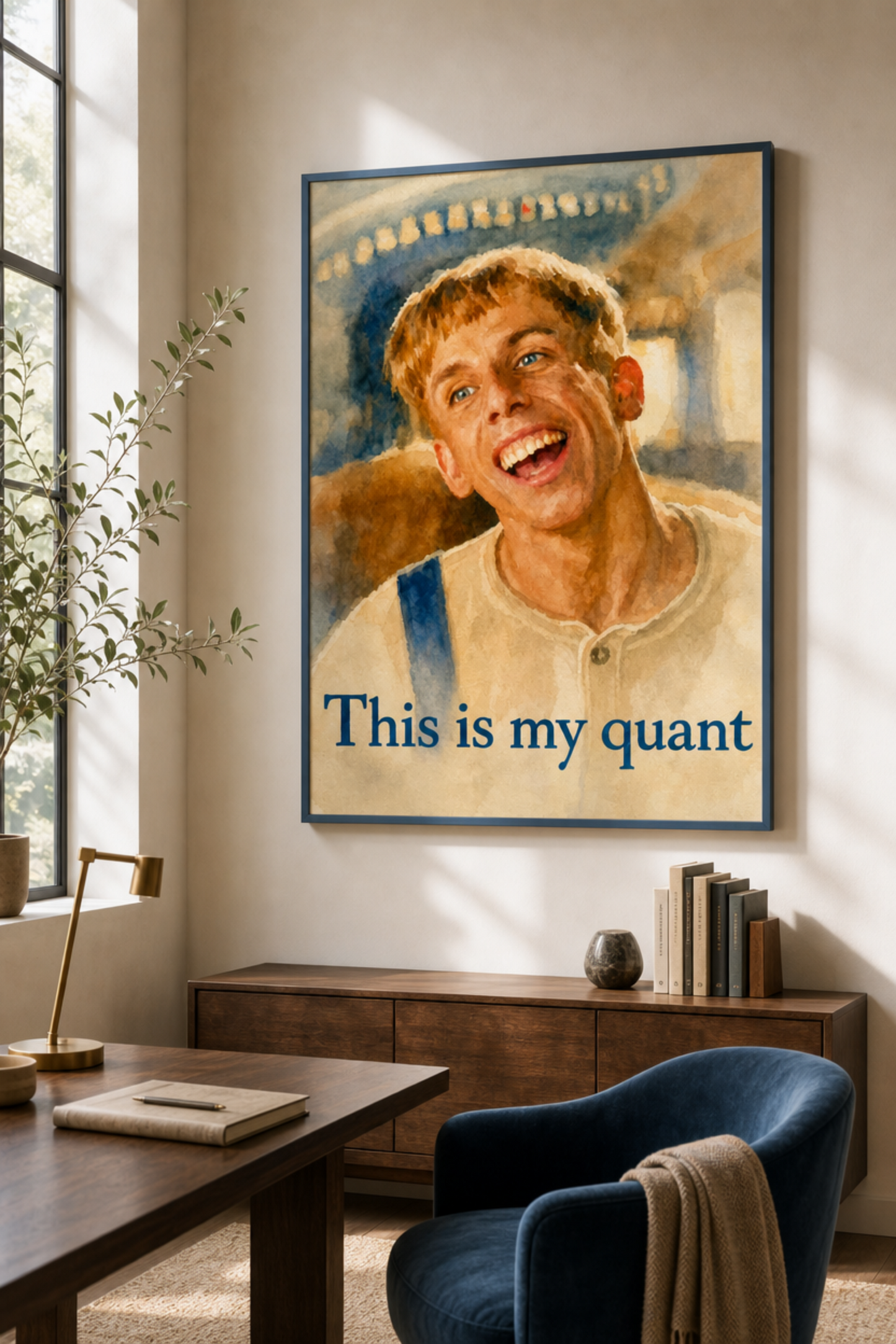 "Simple Jack is my quant" quant-trading matte poster