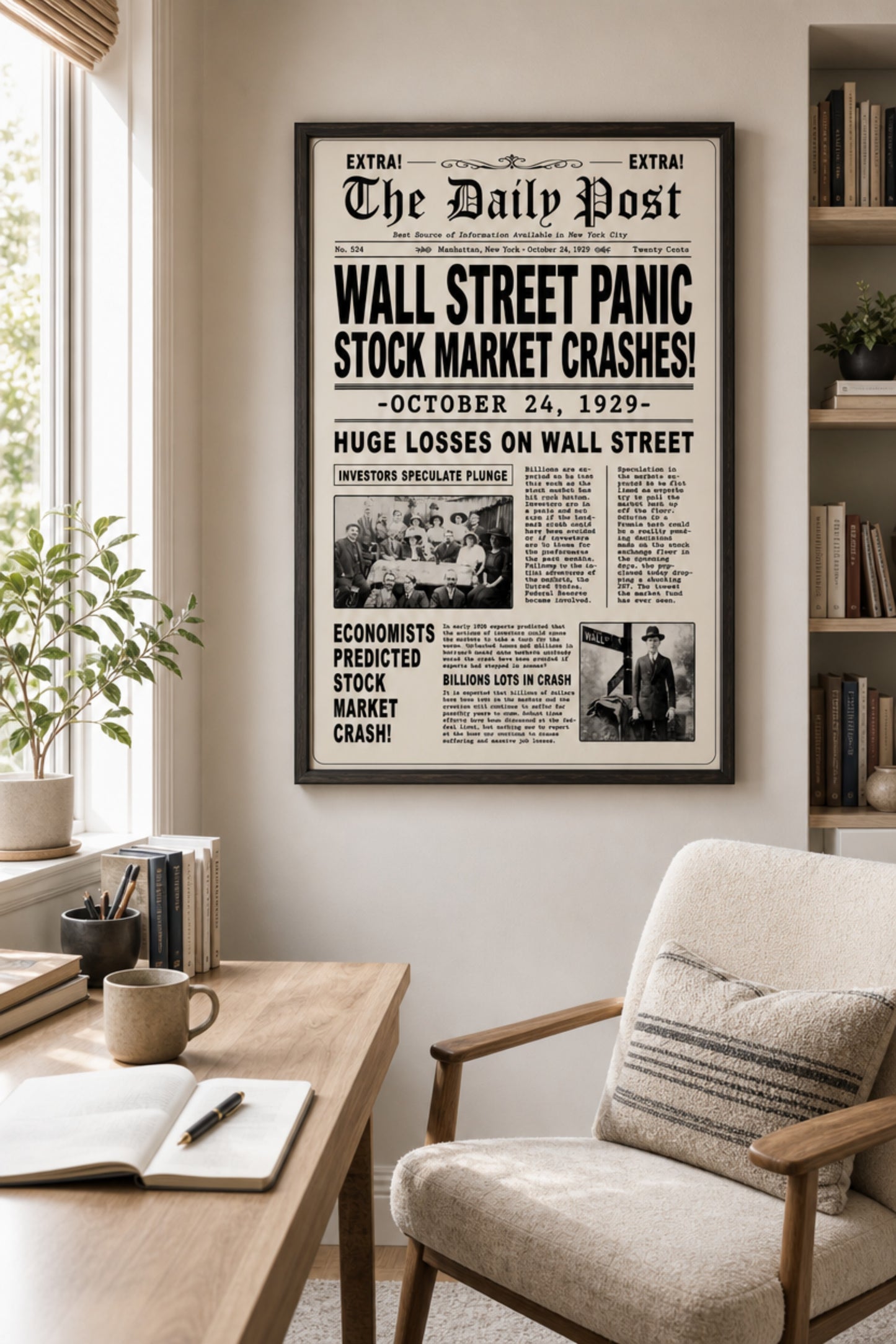 Poster - The market crash of 1929