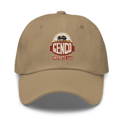 "The Godfathers Genco Imports" front company design on a dad hat