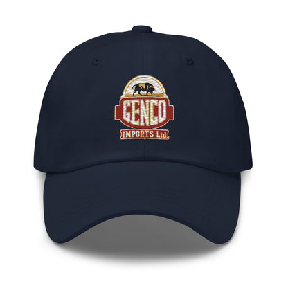 "The Godfathers Genco Imports" front company design on a dad hat