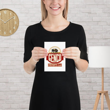 "The Godfathers Genco Imports Ltd" front company crest matte poster