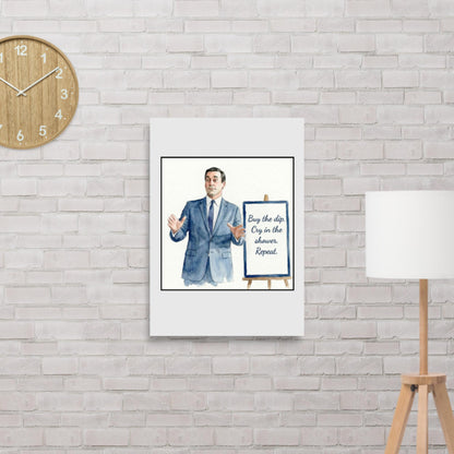 "BTD" Buy The Dip investing matte poster