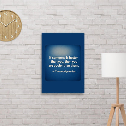 "Thermodynamics" physics-meets-finance matte poster