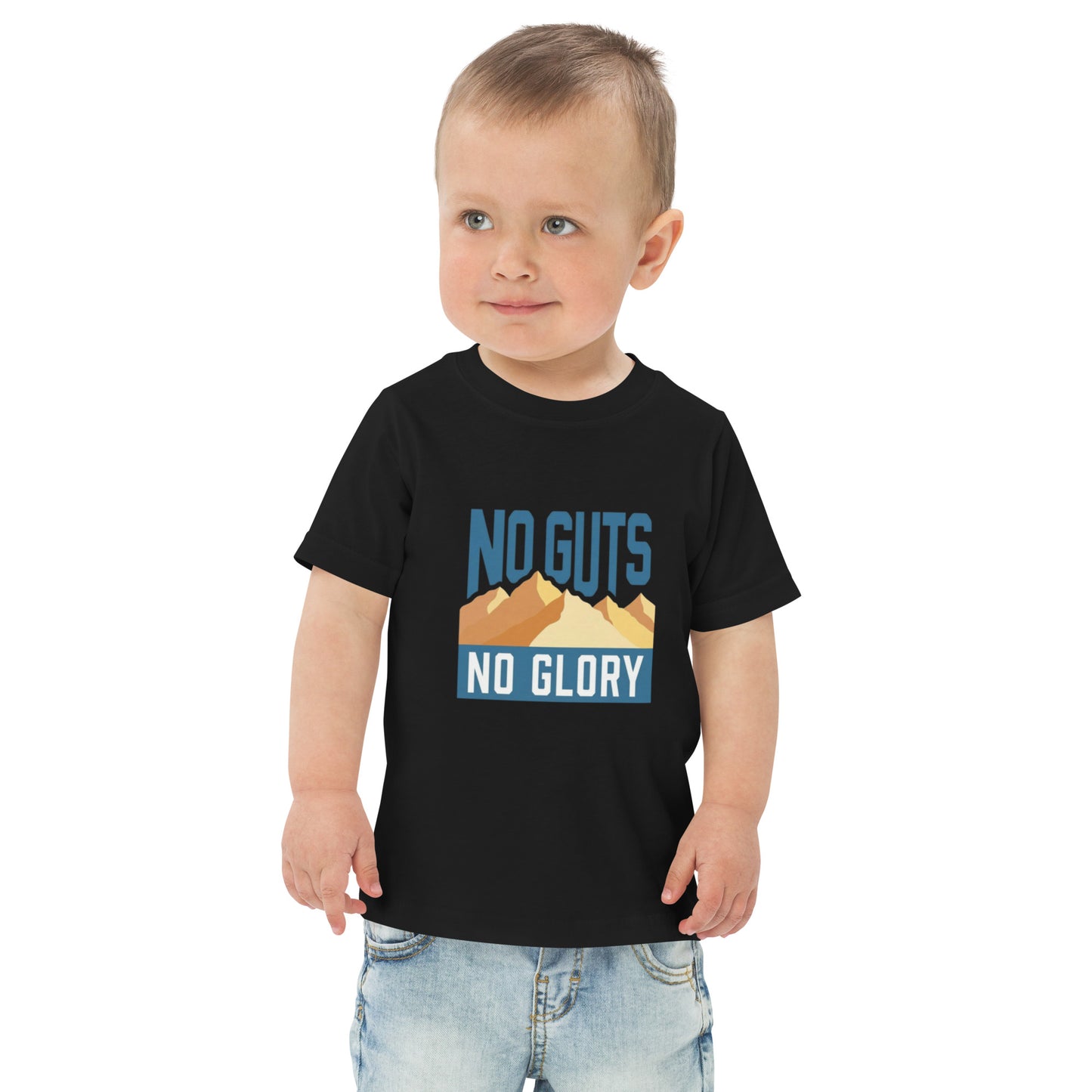 Toddler t-shirt with the words No Guts No Glory
