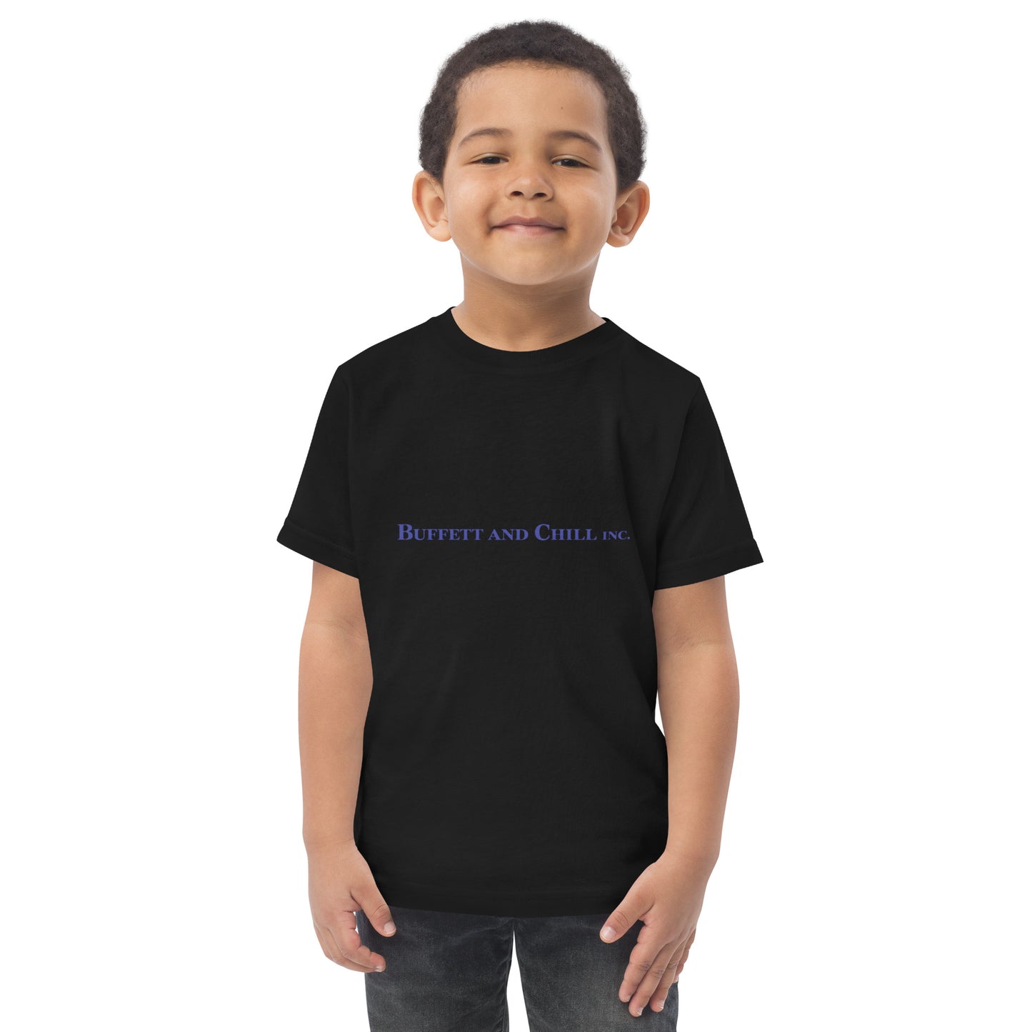 Toddler t-shirt with the words Buffett and Chill