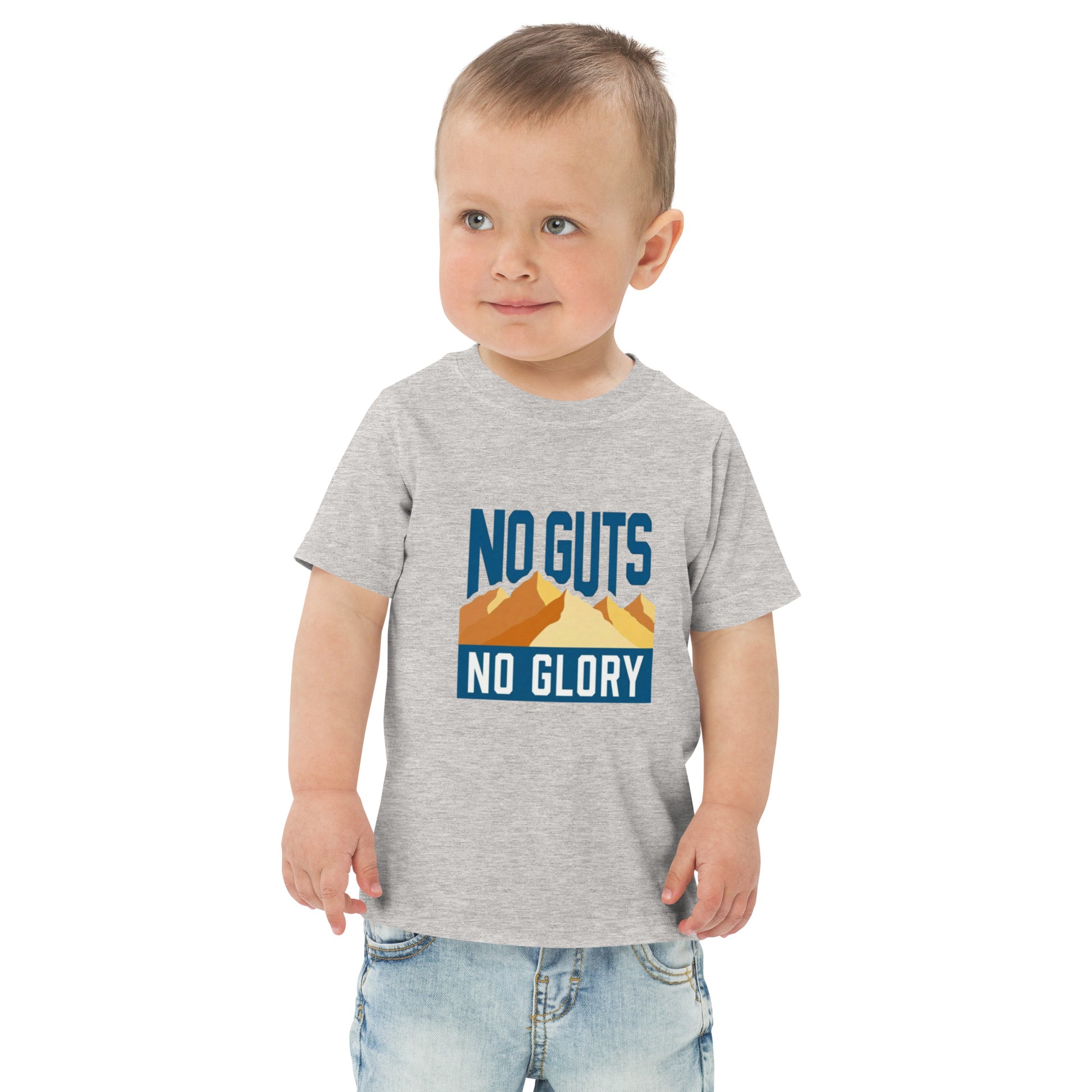 Toddler t-shirt with the words No Guts No Glory