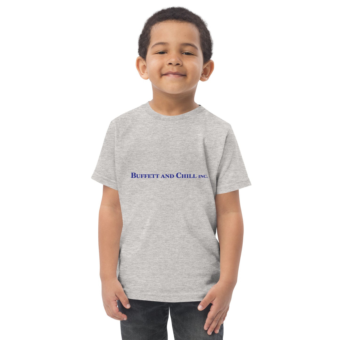 Toddler t-shirt with the words Buffett and Chill