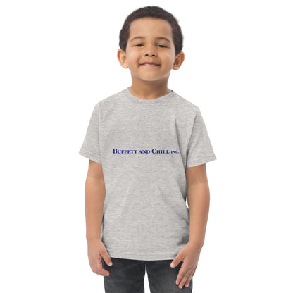 Toddler t-shirt with the words Buffett and Chill