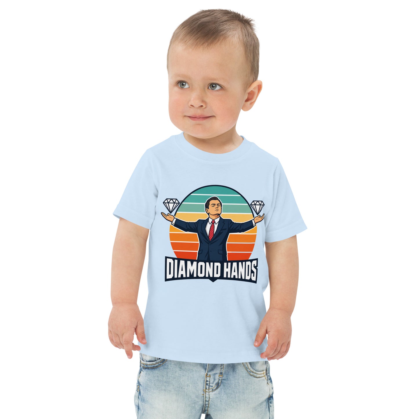 Toddler t-shirt with a diamond hands design