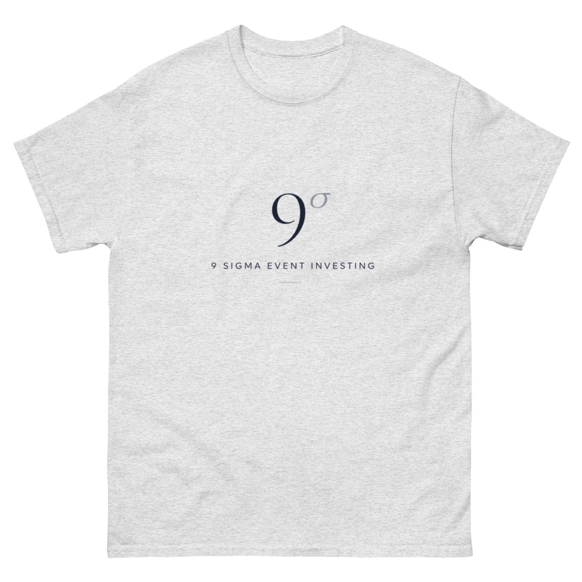 "9 sigma" tail-risk quant-humor unisex t-shirt