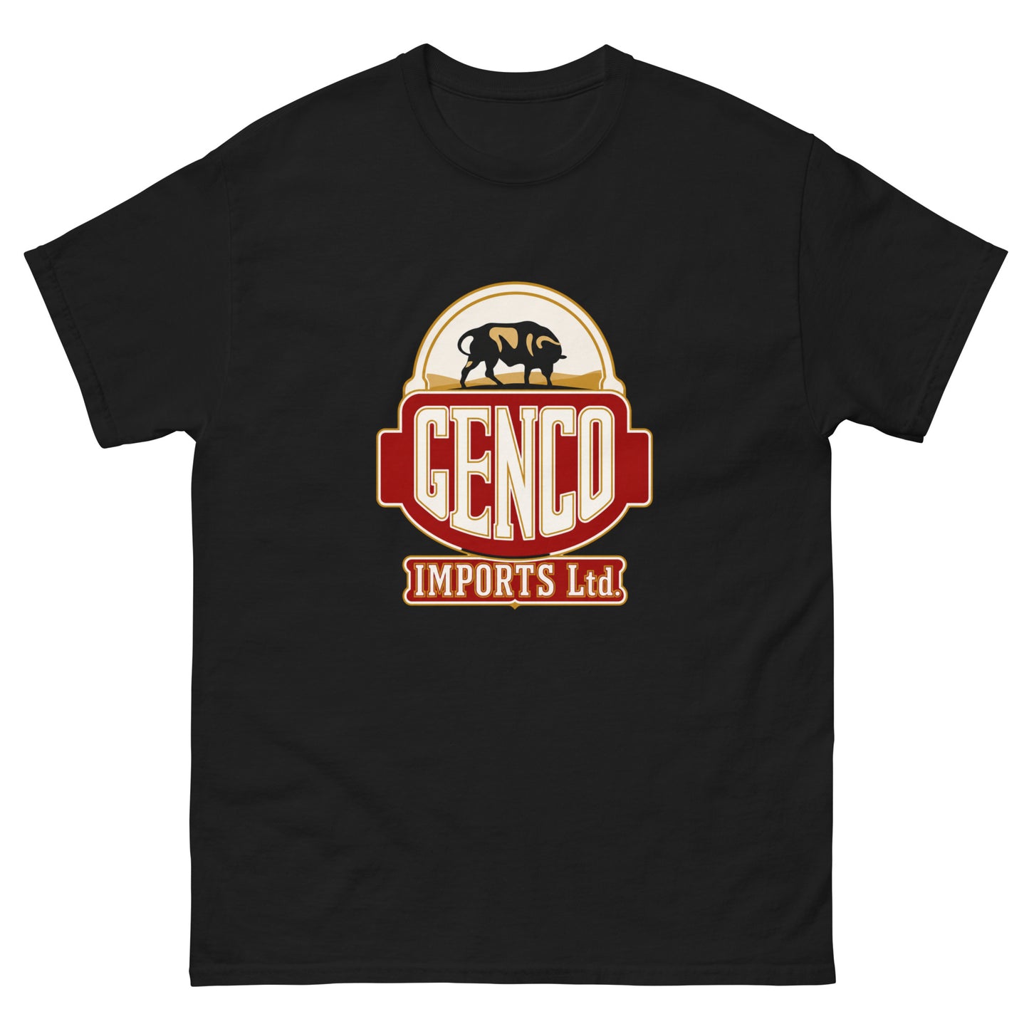 "The Godfathers Genco Imports" front company design on a unisex tee