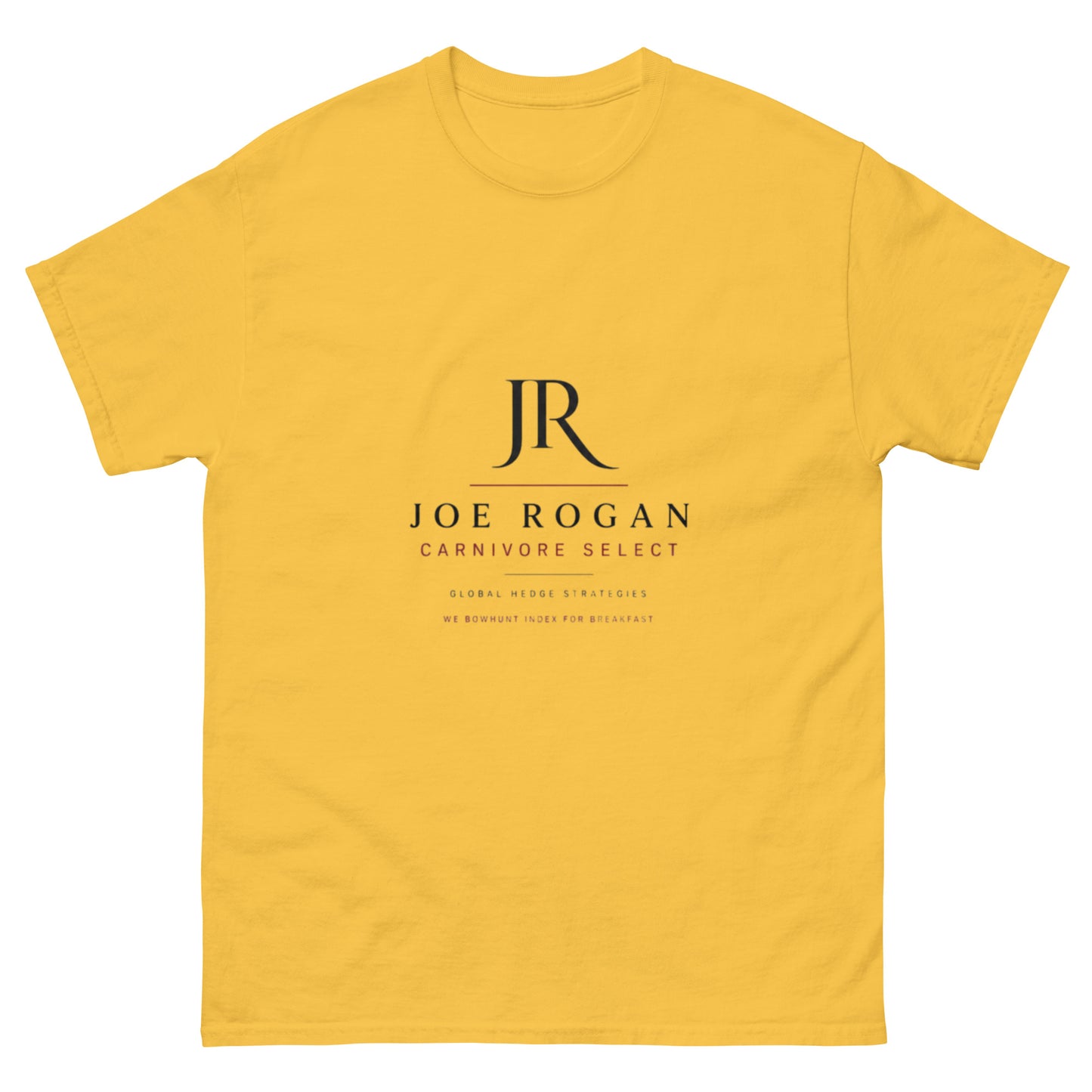 Joe Rogan "Carnivore Select" hedge fund parody unisex t-shirt