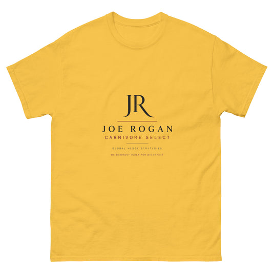 Joe Rogan "Carnivore Select" hedge fund parody unisex t-shirt