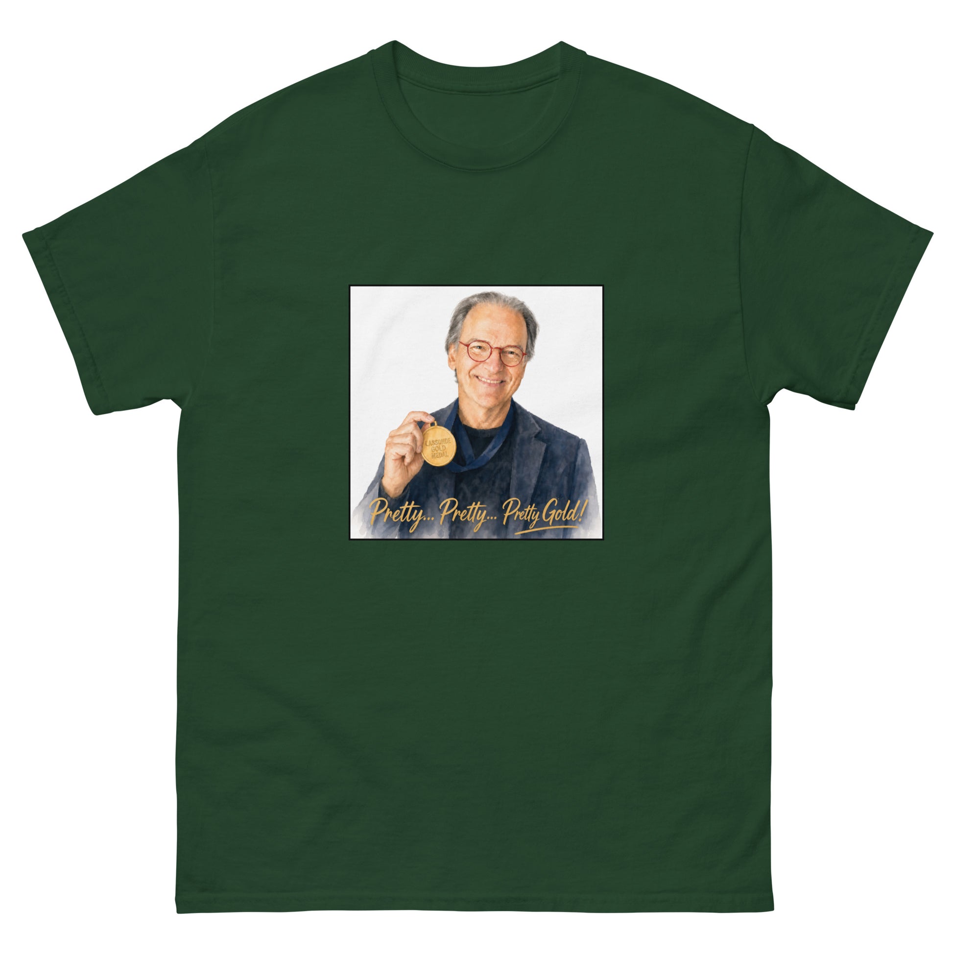 Pierre Lassonde "Pretty Gold!" gold-investing unisex t-shirt