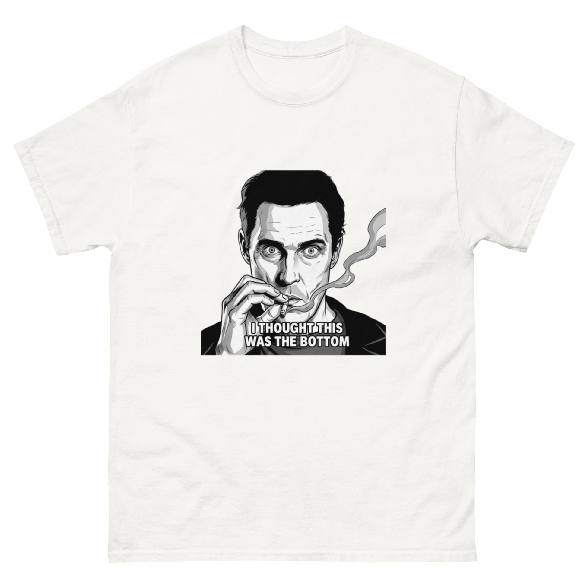 "I thought this was the bottom" unisex t-shirt
