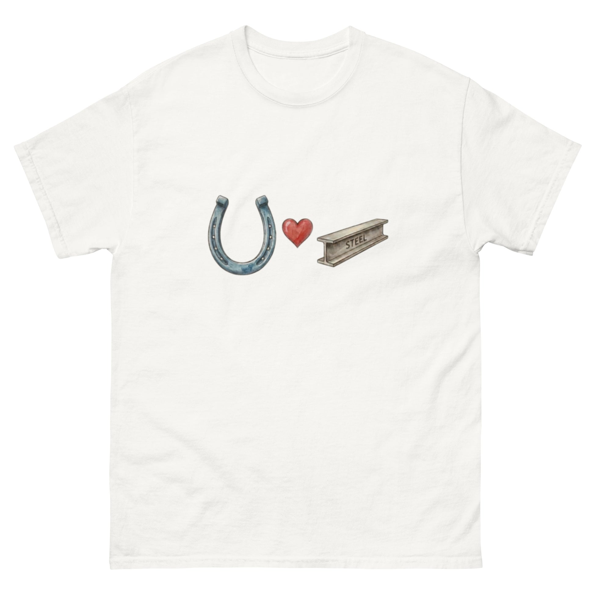 Wall Street "Blue Horseshoe loves Anacott Steel" unisex t-shirt