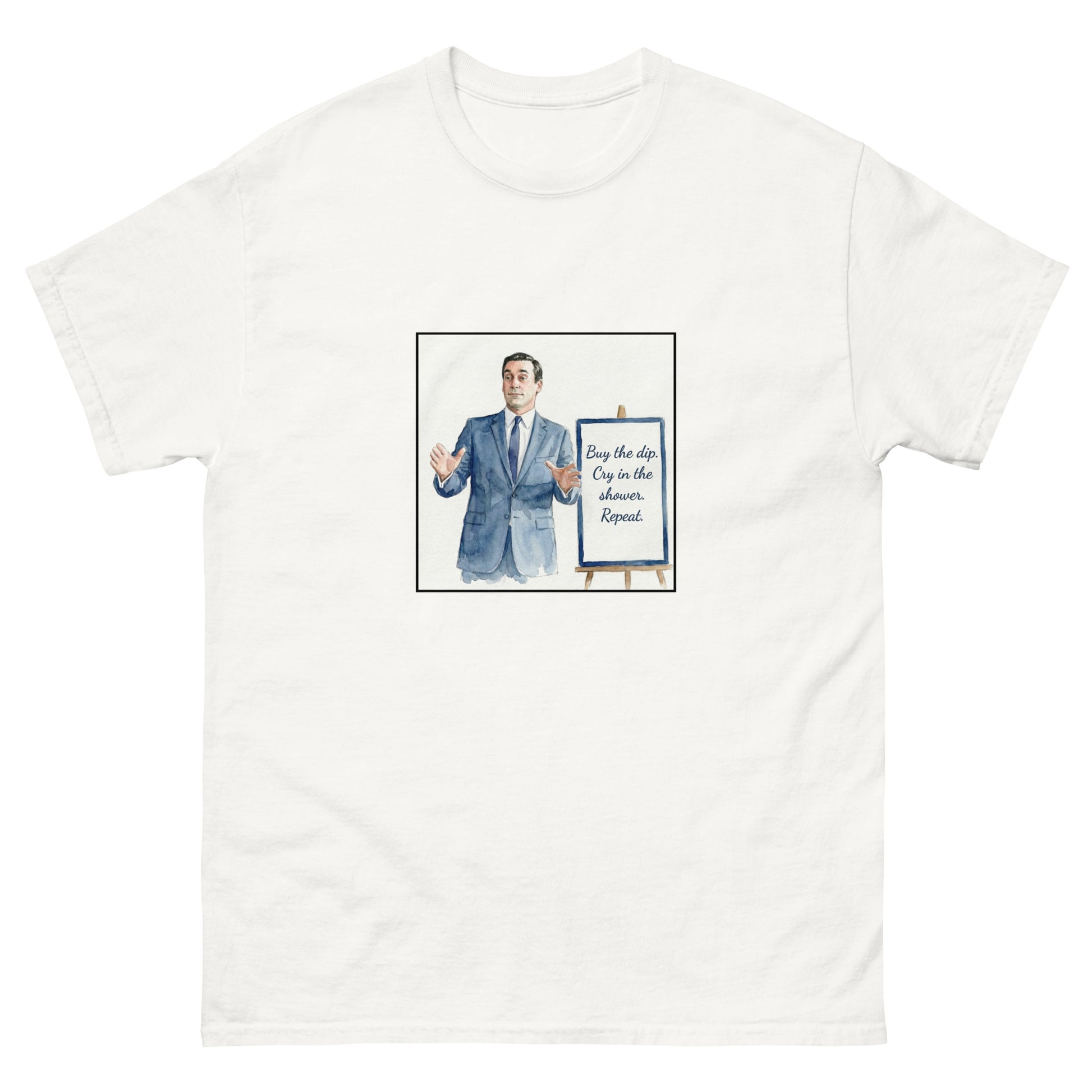 "Mad Men Buy the dip" Don Draper-style investing unisex t-shirt
