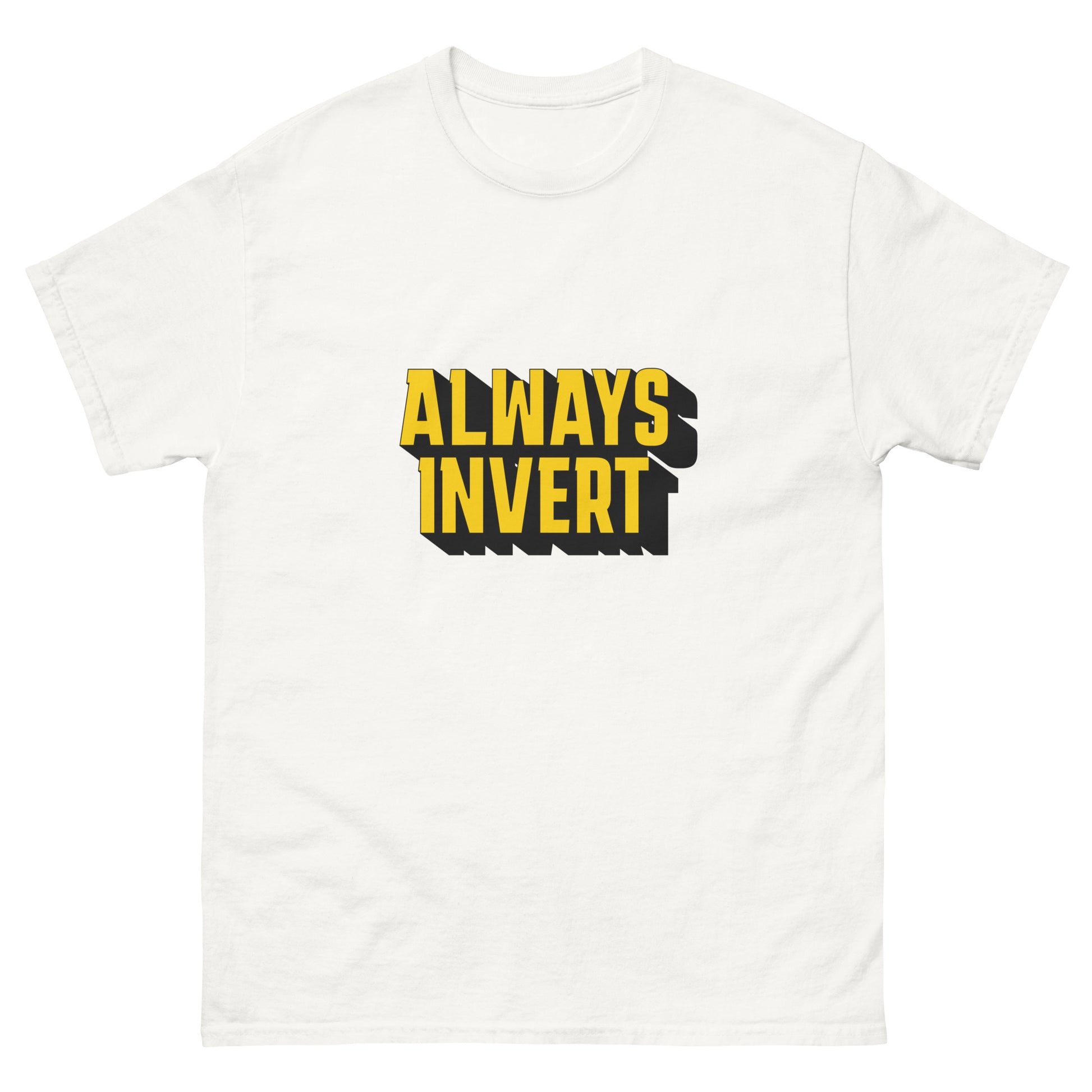 "Always invert" Charlie Munger mental-model unisex t-shirt