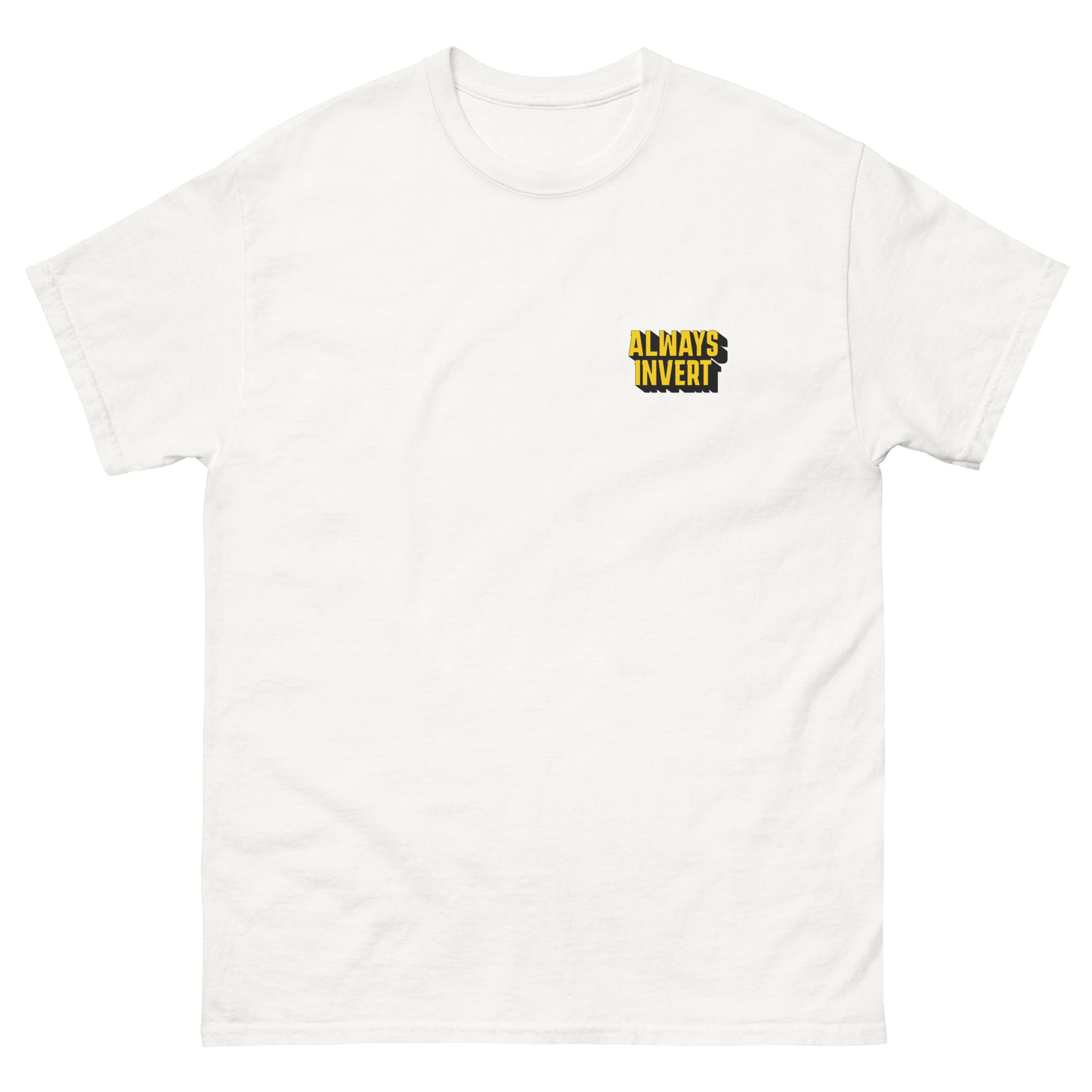 "Always invert" small-print Charlie Munger unisex t-shirt
