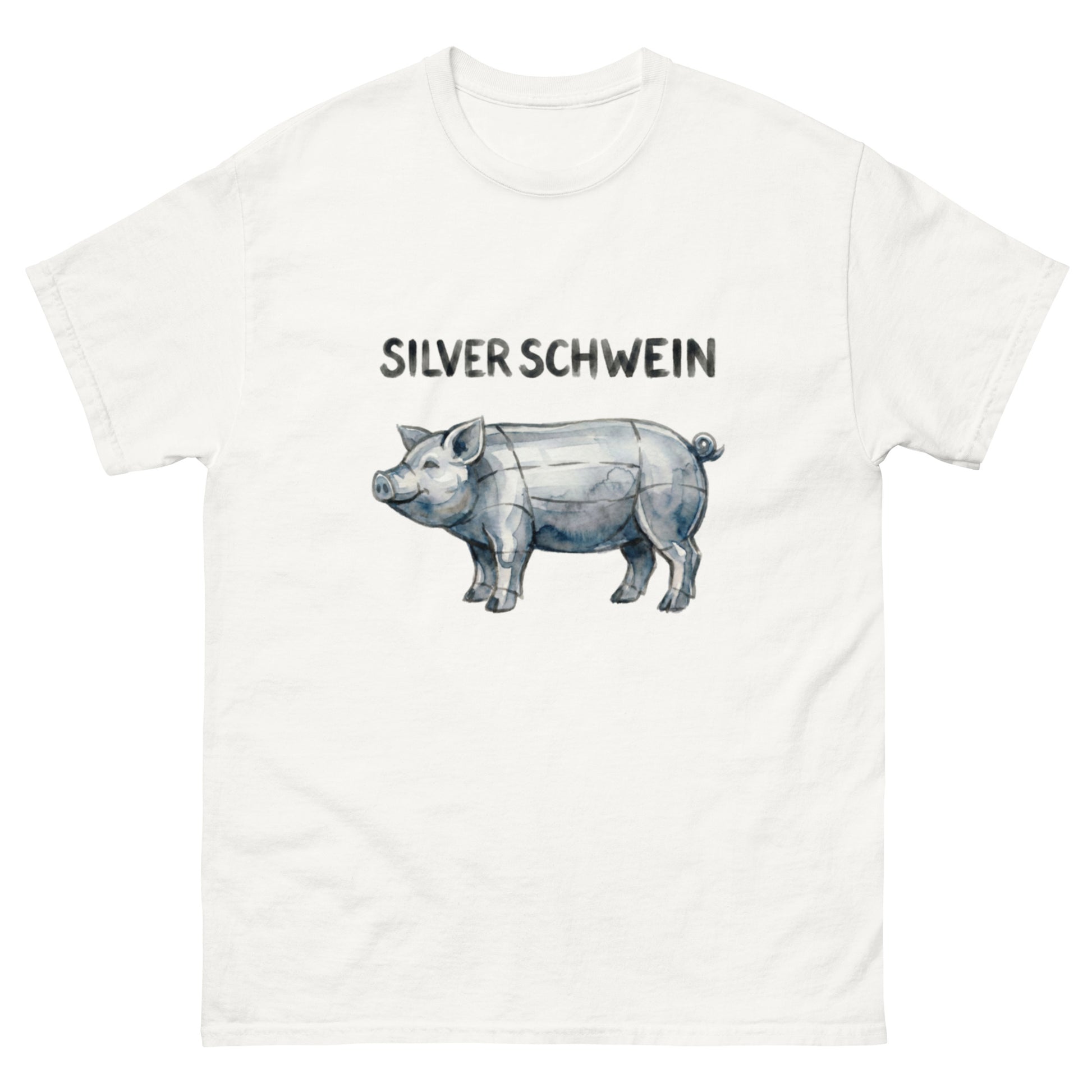 Lucky Schwein Silver silver-stacker unisex t-shirt
