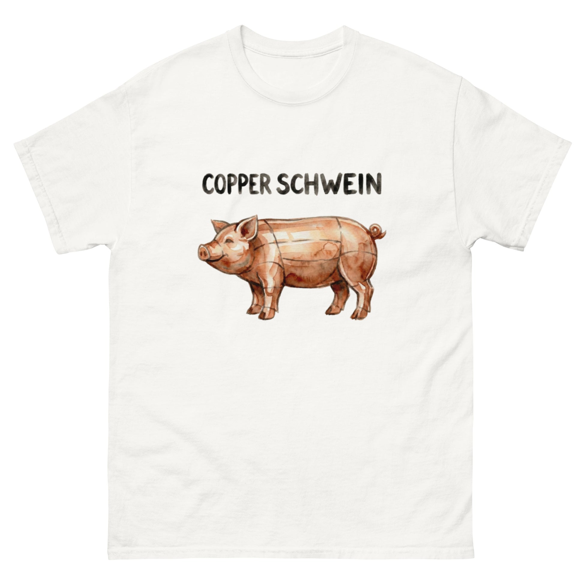  Lucky Schwein Copper unisex t-shirt
