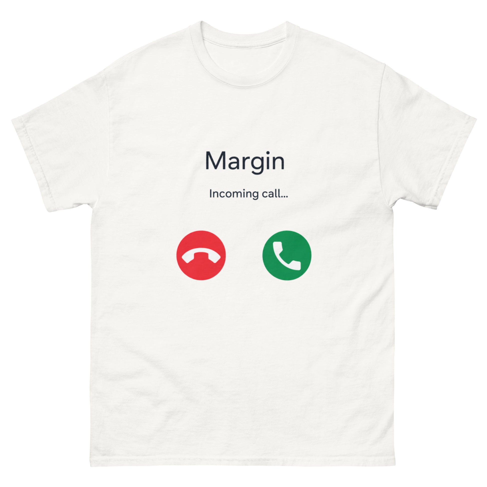 "Margin Call" trading-humor t-shirt for leveraged traders and finance-film fans.