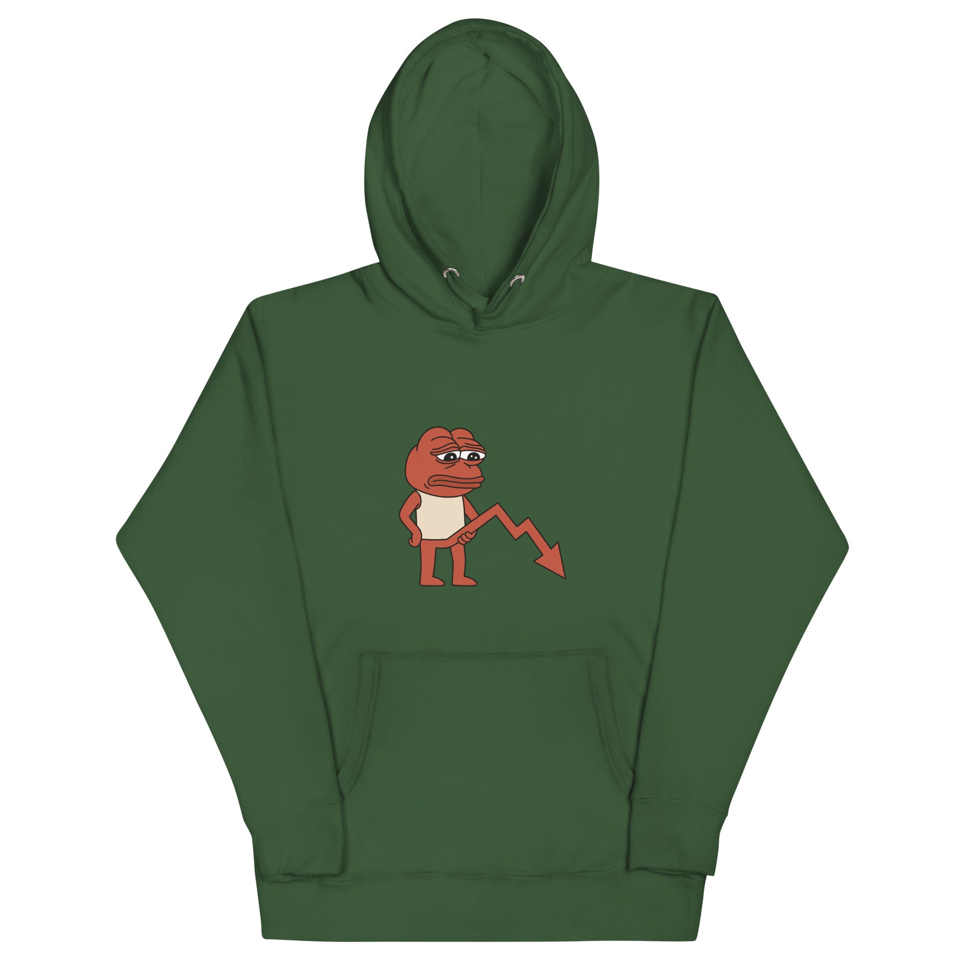 "Red day for Pepe" crypto-meme unisex hoodie