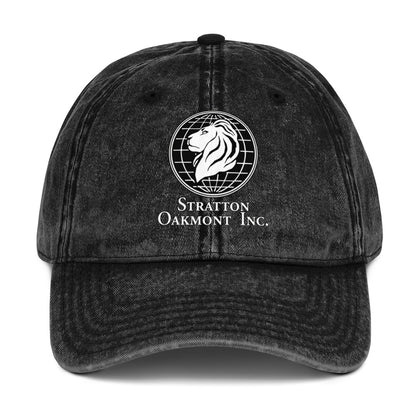"Stratton Oakmont Inc." Wolf of Wall Street vintage cotton twill cap