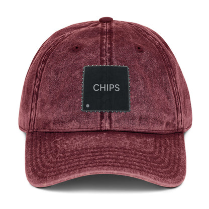 "The Era of Chips" semiconductor-investing vintage cotton twill cap