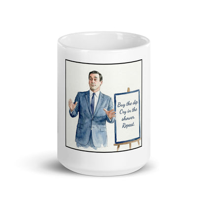  "Mad Men Buy the Dip" ceramic mug