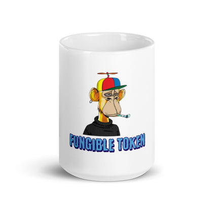 "Fungible Token" crypto-humor ceramic mug