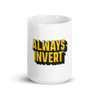 "Always Invert" Charlie Munger-inspired ceramic mug