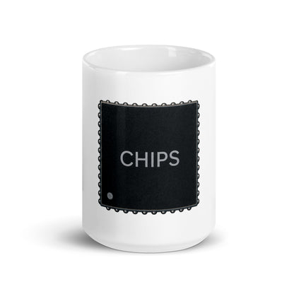 "The Era of Chips" semiconductor-investing ceramic mug